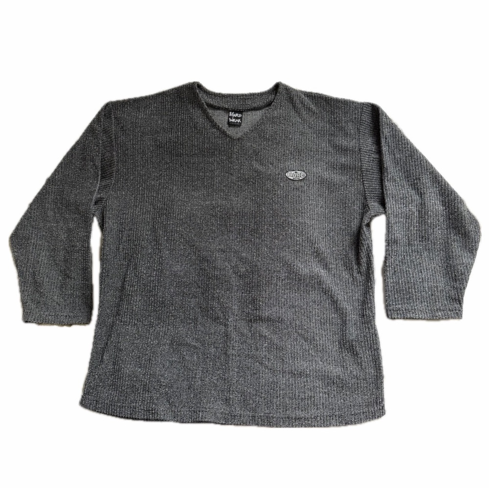 Vintage 90s Streetwear Grey Hard Wear Sweater